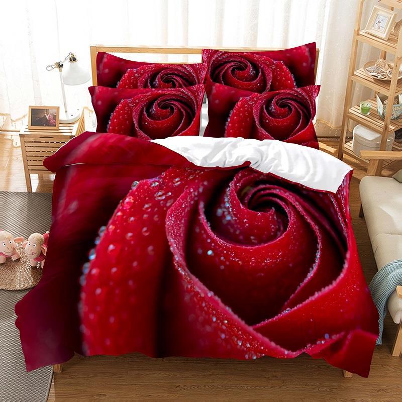 Rose Quilt Cover 4 / EU Sing 135x200cm-China