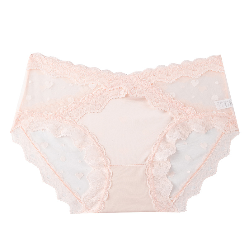 Ropa interior de encaje para mujer estilo fino verano transpirable y cómodo bolso trasero sin clip archivo 2024 nueva diosa sexy refrescante