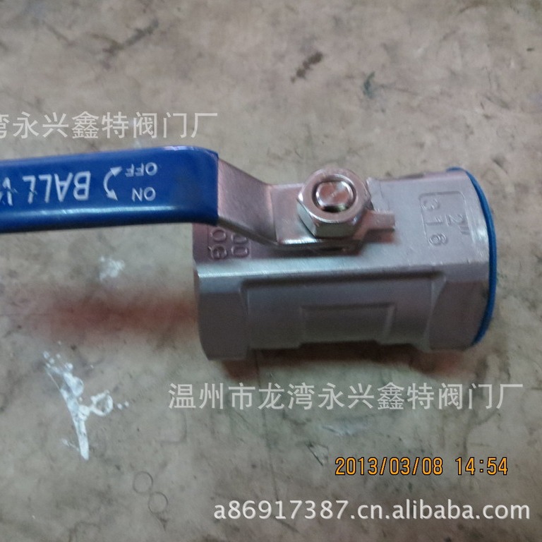 供应一片式球阀202、304、316i温州龙湾不锈钢球阀