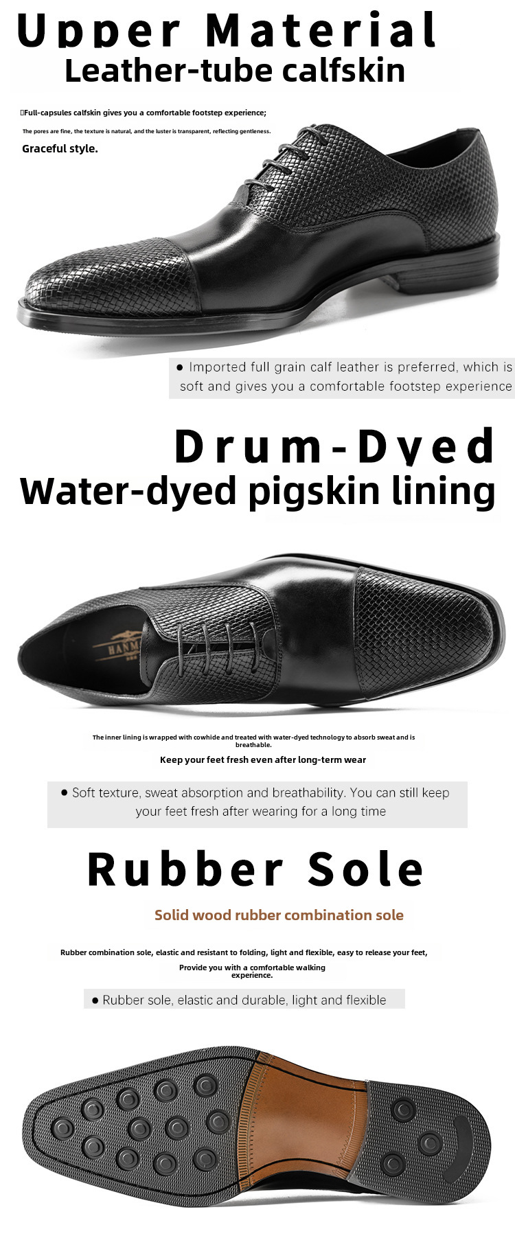 [One piece is also ex-factory price] Three-joint men's shoes business dress British leather shoes men's Oxford shoes_vogvips.com