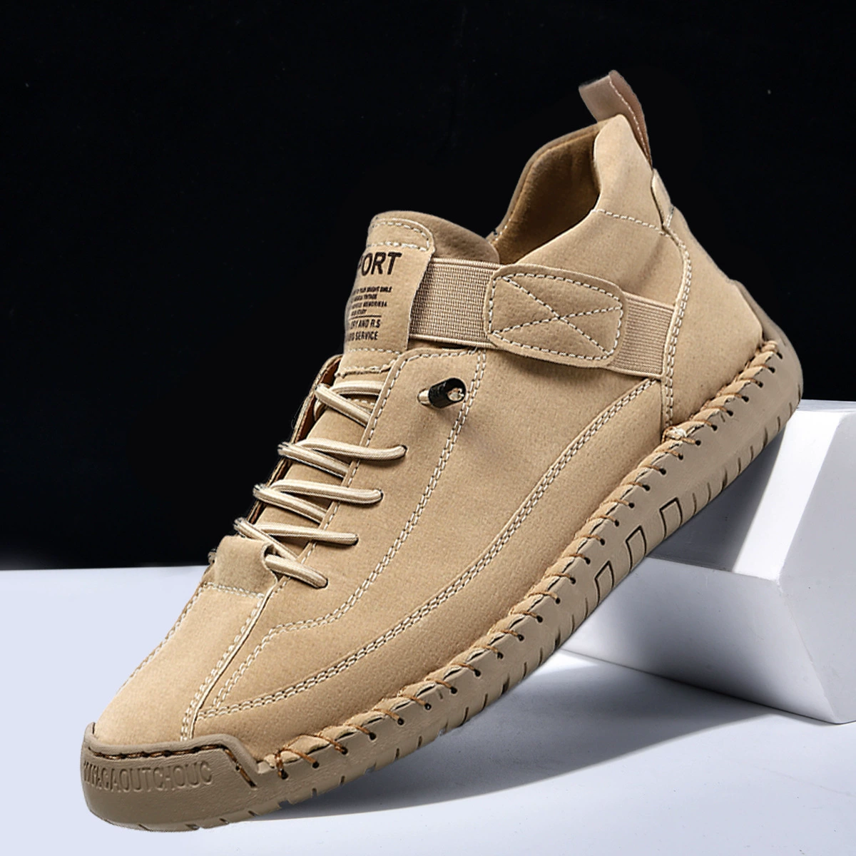 Хиты продаж Amazon 2024: мужские ботинки большого размера для трансграничной торговли, кожаные полуботинки, женские повседневные туфли, рабочие ботинки, короткие ботинки для пар с прошивкой