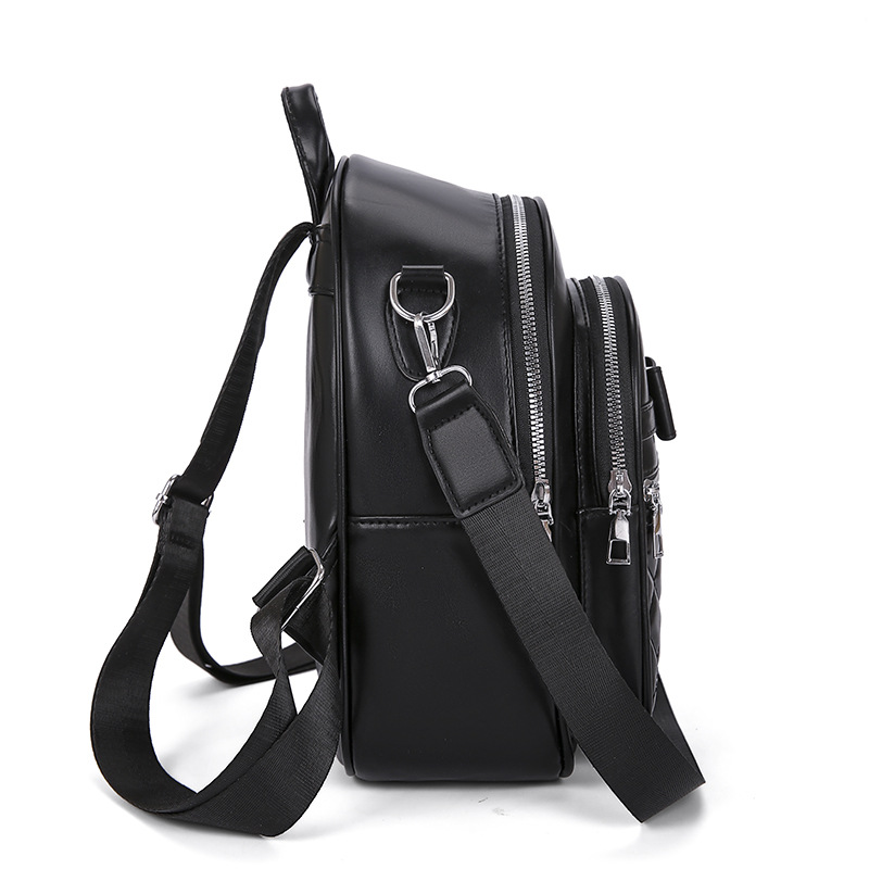 2023 verano nuevo estilo casual señoras de cuero suave mochila de viaje urbano de moda bolso de hombro simple