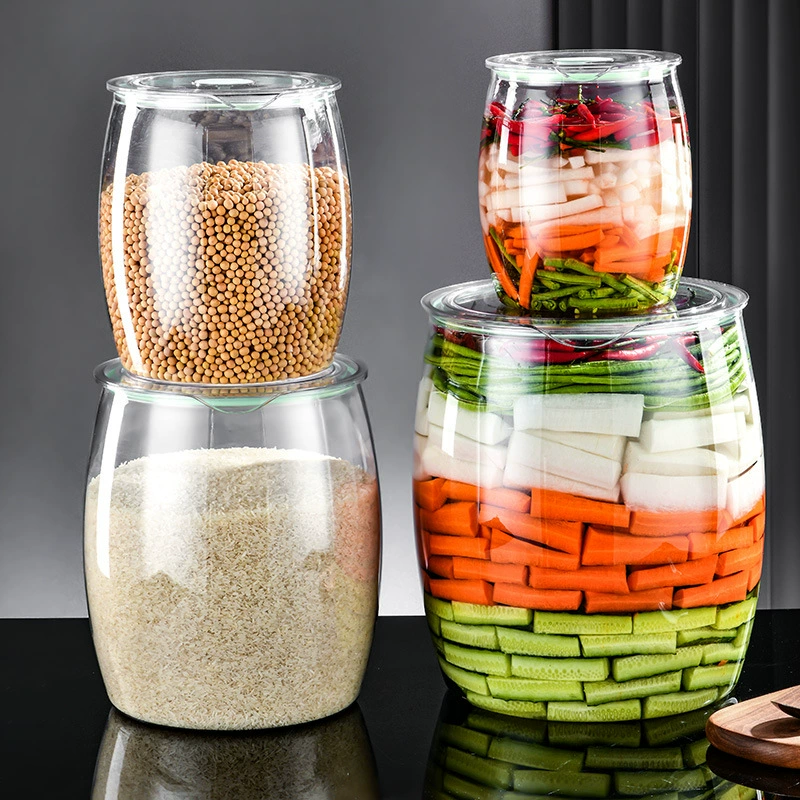 Герметичные банки для хранения круп и сухих продуктов, контейнеры с крышками, для чая, солений, влагонепроницаемые.