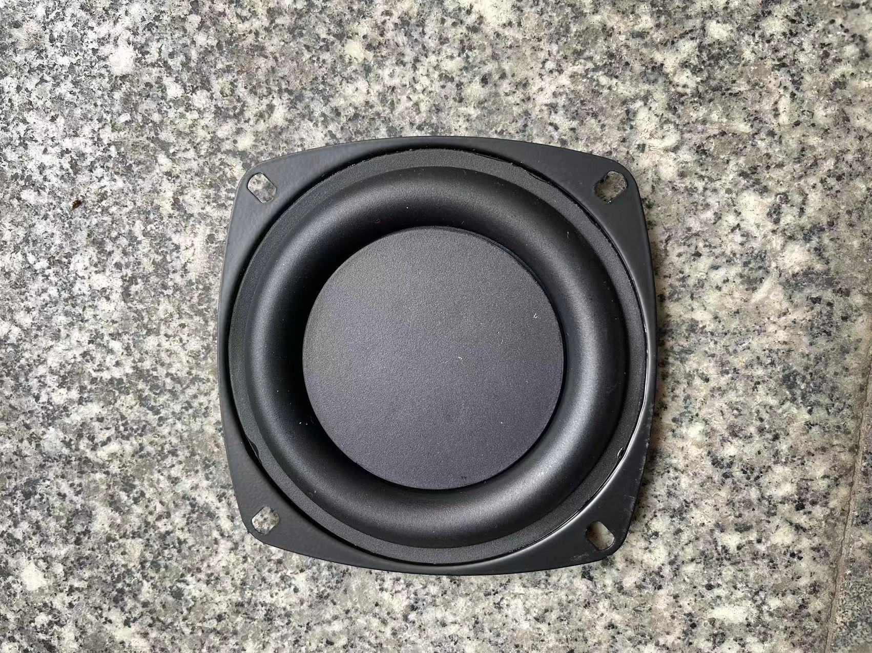 四寸音响全频喇叭震动膜被动震盆4寸带支架低音振膜低频辐射器DIY