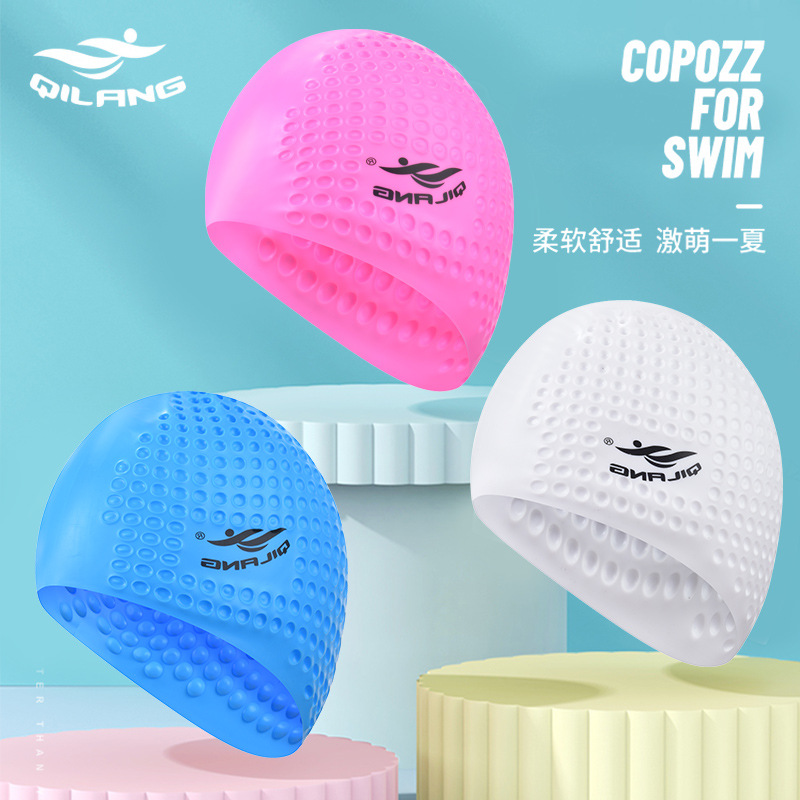 Nuevo sombrero de natación para adultos unidireccional profesional impermeable cómodo sombrero de silicona moda sombrero de natación de entrenamiento grande al por mayor