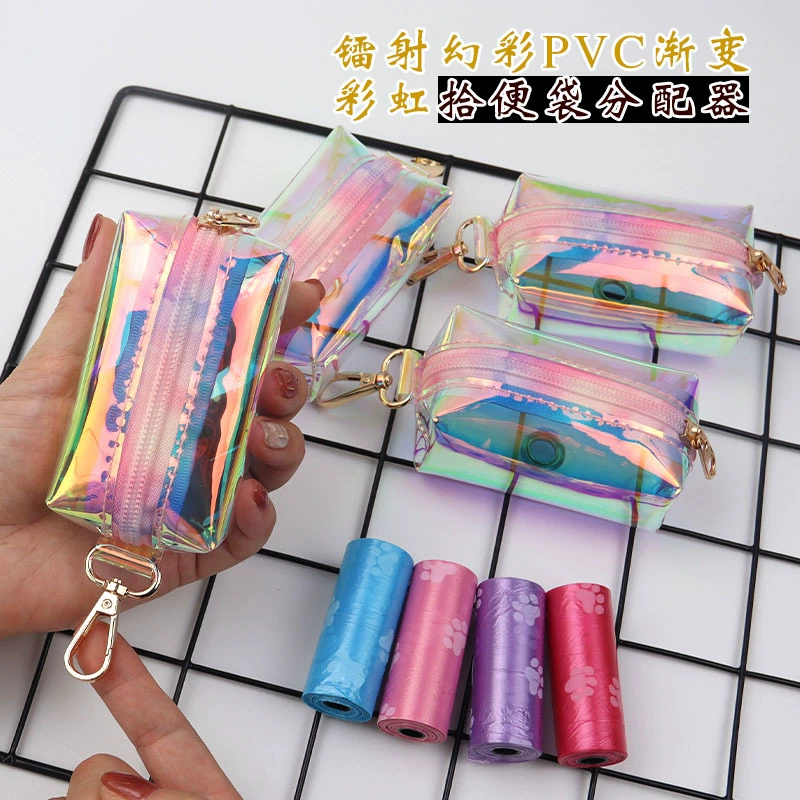 Сумка для хранения пакетов для уборки за питомцами, красочный и уникальный дизайн «Звездное небо», удобная для использования собаками на прогулках, портативная, напрямую от производителя.