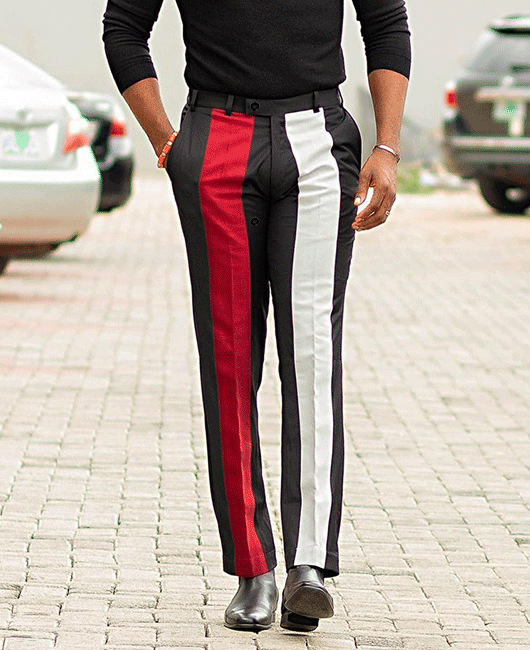 Nueva primavera y otoño pantalones casuales de negocios los hombres 3D impreso Plaid moda ropa Amazon Venta caliente