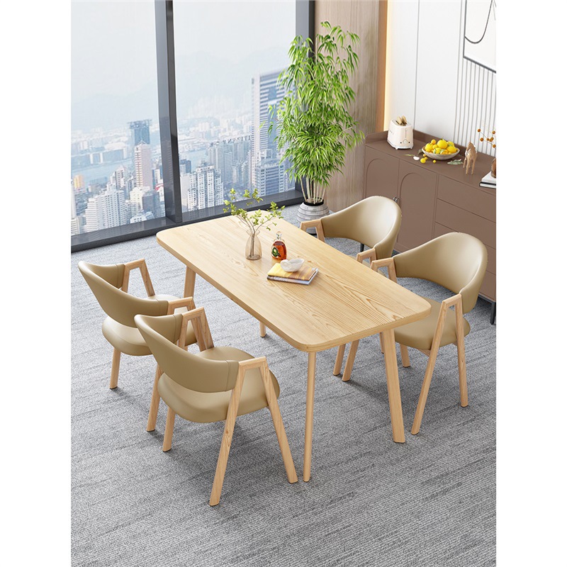 北欧の長方のテーブルは簡単で、業務的に接客します。