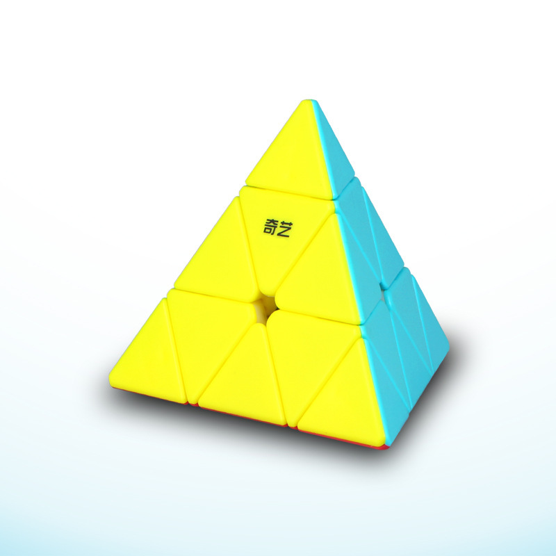 Qiyi Qiming 3X3 Pyramid Cube Black Color Dual Version Triangular Four-Sided Shaped Cube Toy Wholesale Qiyi Qiming 3X3 Pyramid Cube Black Color Dual Version Triangular Four-Sided Shaped Cube Toy Wholesale