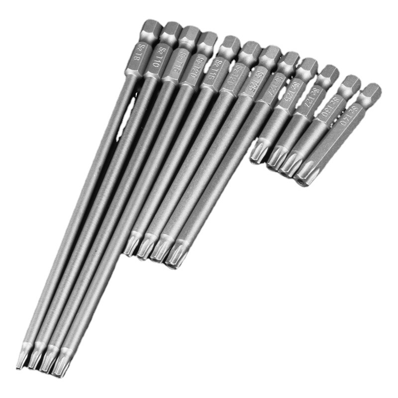 Magnetic Plum Hueco destornillador eléctrico destornillador de cabeza traje S2 material 1/4 mango hexagonal