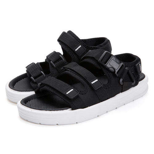  open toe cloth breathable casual sandals factory wholesale cross-border foreign trade fashion slimming beach shoes