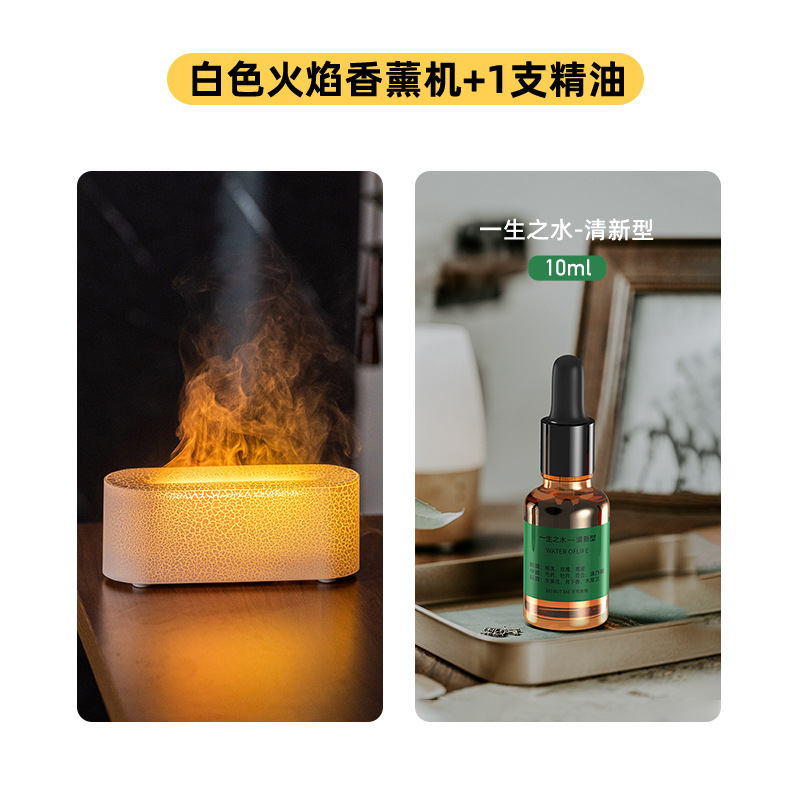 DQ709A MINI blanco + una botella de aceite esencial (tipo fresco)