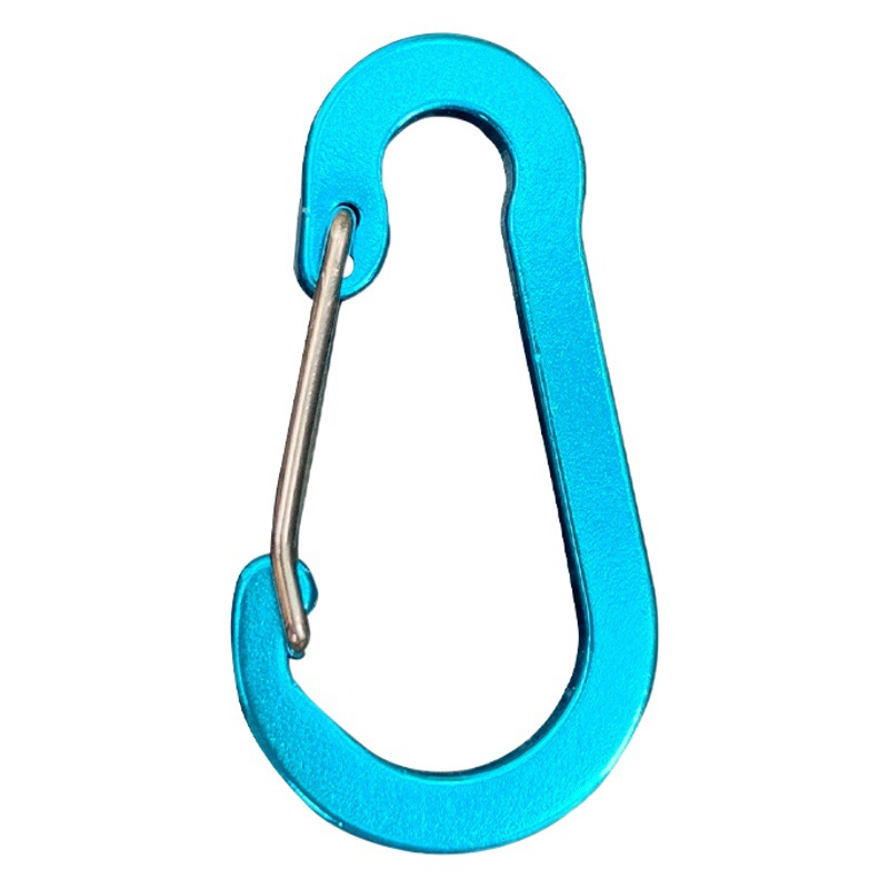 No. 5 D-type carabiner aluminum alloy keychain backpack Outer hook outdoor travel portable quick hanging lettering gift