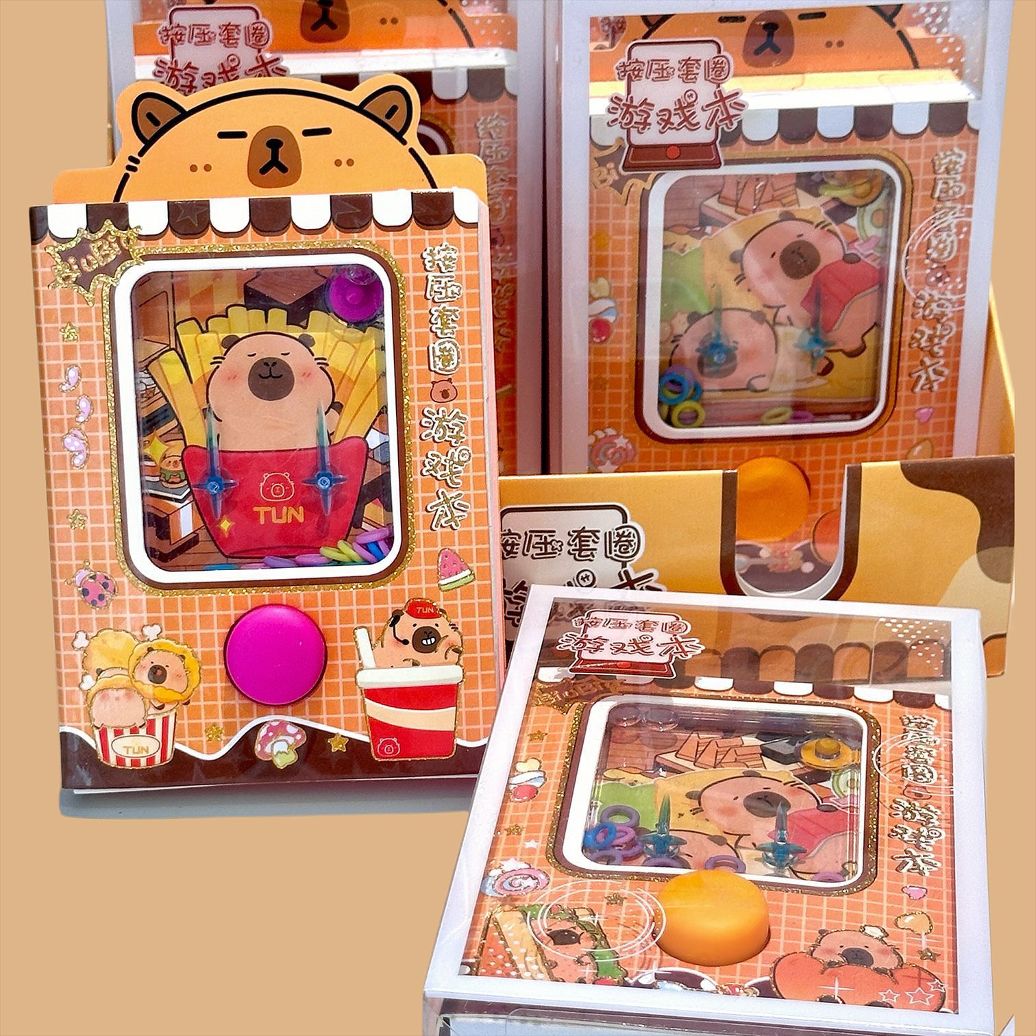 Cuaderno Capibara lindo cuaderno de dibujos animados de estudiantes cuaderno de mano en blanco colorido cuaderno descompreso