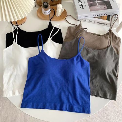 Women's new summer version sleeveless plain V-neck slip dress top, suitable for multiple occasions, slimming and non-showing undershirt
