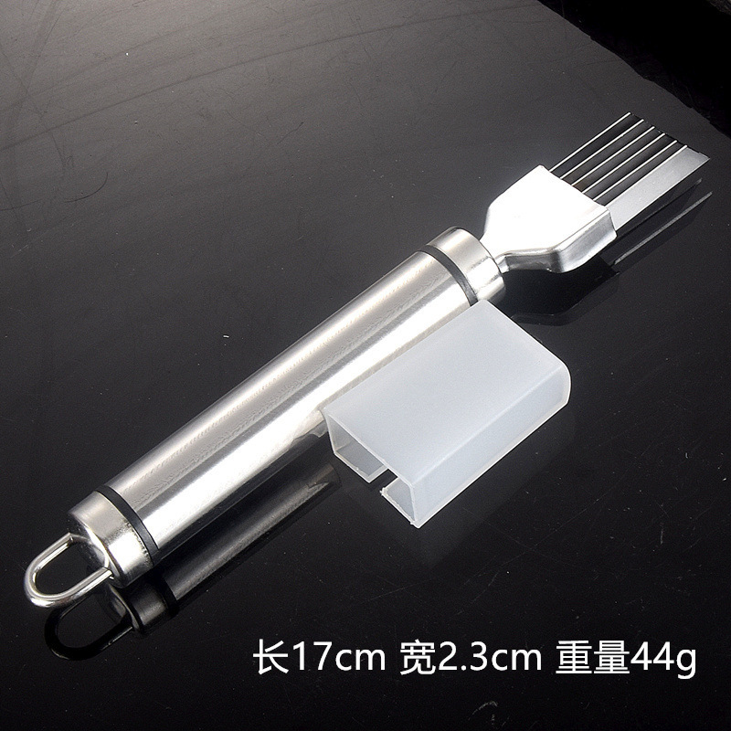 430不锈钢切葱器商用六刀片葱丝刀切火腿蒜片芹菜多功能厨房工具|undefined