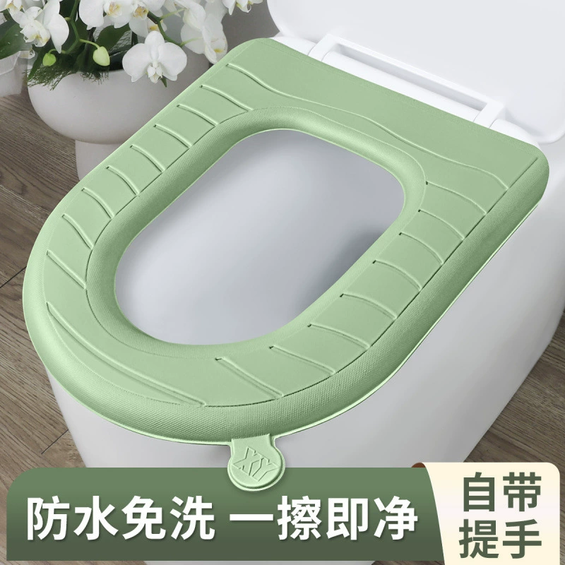 Водонепроницаемый коврик для унитаза из ЭВА, сумка, универсальный теплый чехол для унитаза, бытовая моющаяся подушка для сиденья, осень, зима и лето