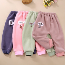 宝宝裤子冬季羊羔绒婴幼儿0-3岁保暖男女儿童加绒加厚小童PP长裤