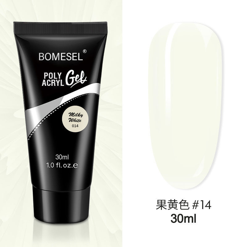 Pegamento para extensión de uñas, bandeja sólida sin papel, extensión rápida, modelo de cristal, fototerapia de uñas, pegamento de cristal, 30ML, venta al por mayor