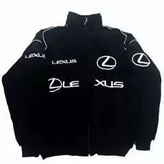 F1 Racing Clothing Cycling Clothing Preppy Style Retro Style Autumn and Winter Outwear Lexus Jacket Fully Embroidered Baseball Uniform