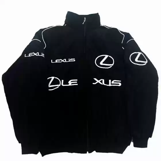 F1 Racing Clothing Cycling Clothing Preppy Style Retro Style Autumn and Winter Outwear Lexus Jacket Fully Embroidered Baseball Uniform