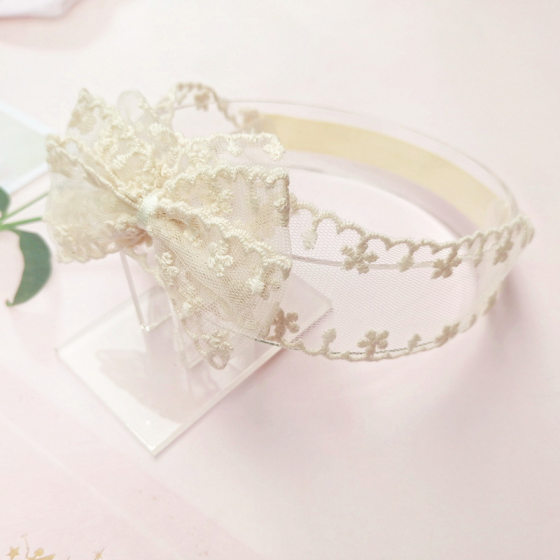 Korean Style Baby Girl Lace Hair Band Princess Head Flower Newborn Baby Children's Headwear One Hundred Days Old Accessories Photo Fairy