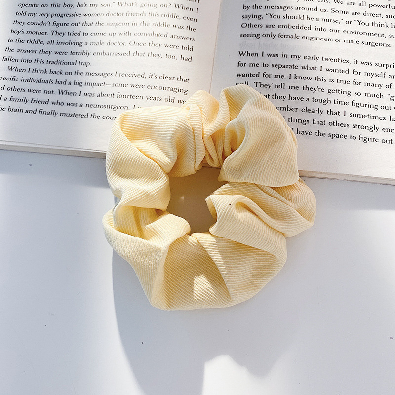 Lazo para el cabello de intestino grueso de encaje de alta calidad de Corea para mujer, banda elástica y duradera, bufanda cuadrada de todo fósforo, cuerda para la cabeza, accesorios para el cabello