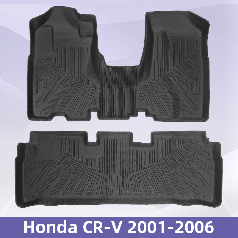 Para Honda CR-V 2001 - 2006 TPE Foot Pads 3D All Weather Material Backpack Pad
