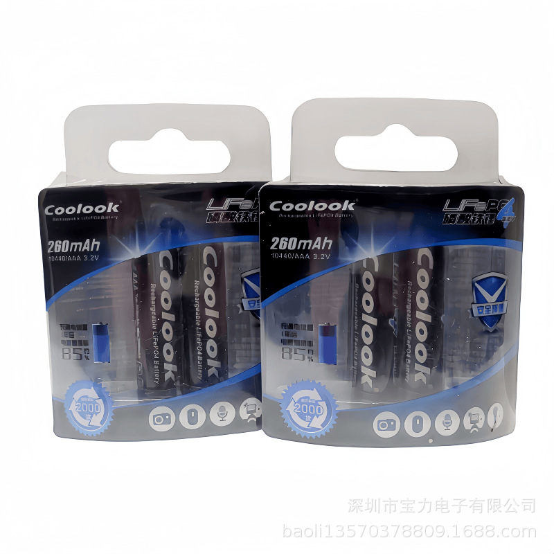 The new version of COOLOOK 3.2V lithium battery AAA7 lithium battery…