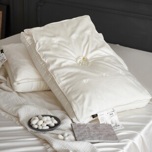 High-end mulberry two-in-one silk super soft pillow core breathable cervical pillow home 48*74 single pillow a pair of 2
