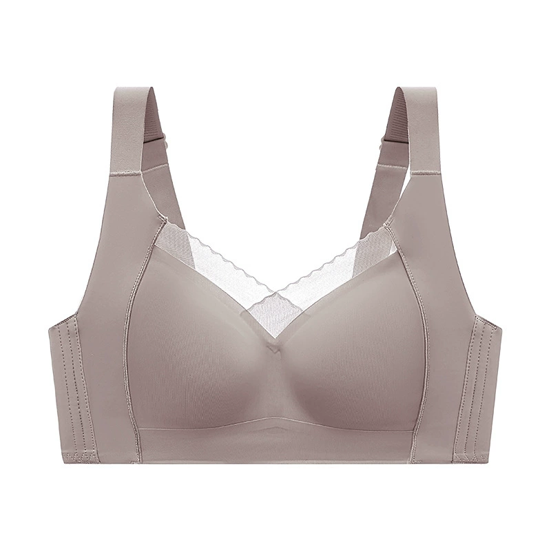 Ultra thin underwear, sexy supporting wireless bra, plus size