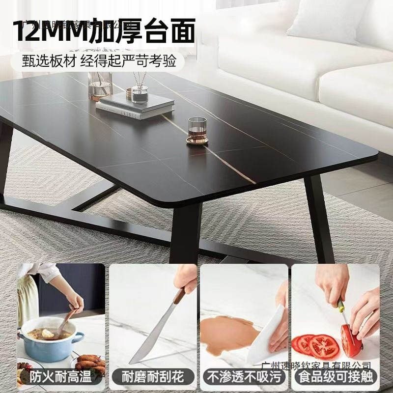 小さなアパートのリビングルーム用のコーヒーテーブル、軽くて豪華なモダンなハイエンドのティーテーブル、オフィスレンタルルームの収納用の小さなテーブル|undefined