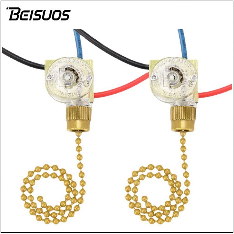 ZE-110拉链开关三线四档带线拉制开关风扇灯切换开关吊扇拉线开关