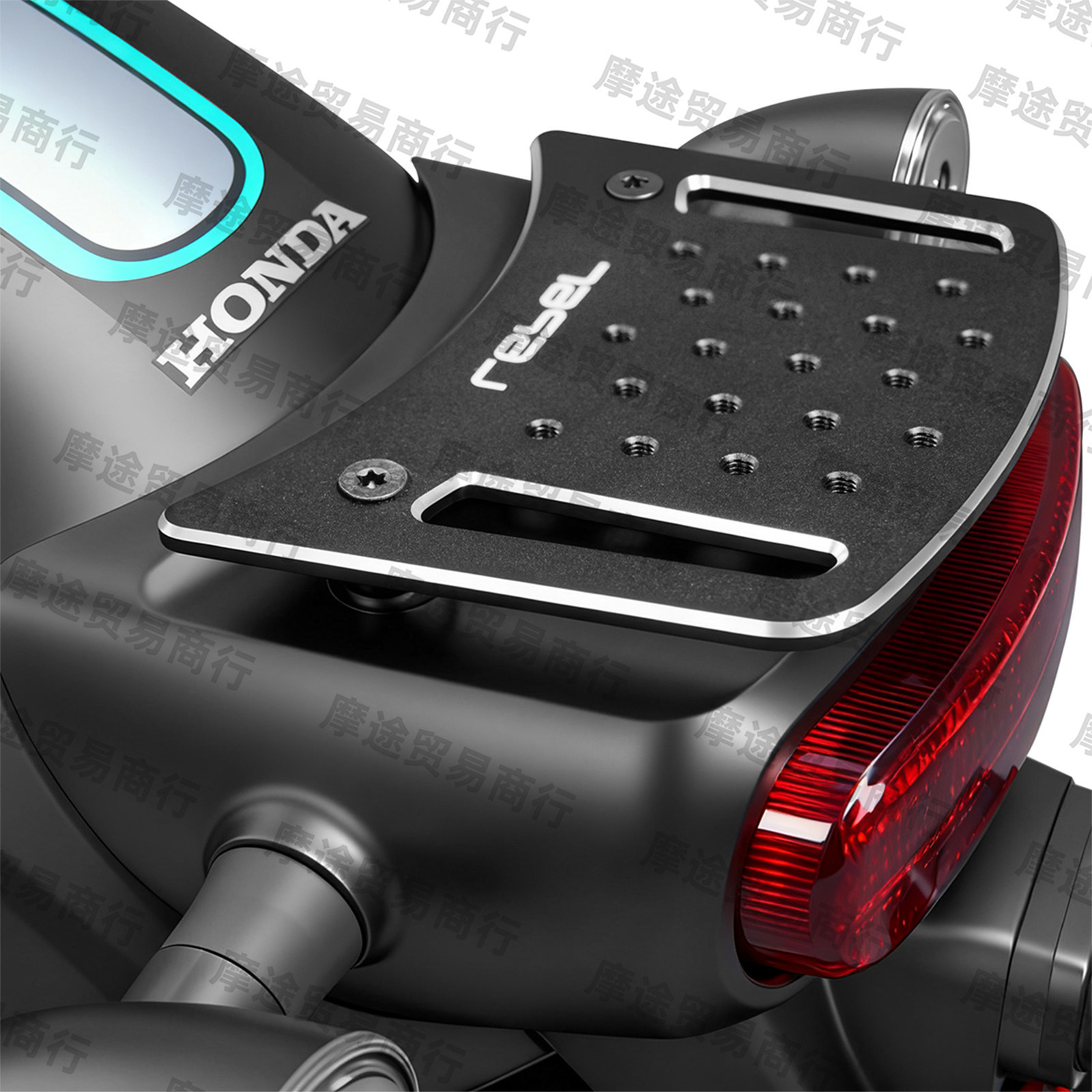 Suitable for Honda Rebel Cm1100/Cm500/Cm300 Modified Tail Light Decoration Aluminum Alloy Plate Non-Destructive Installation