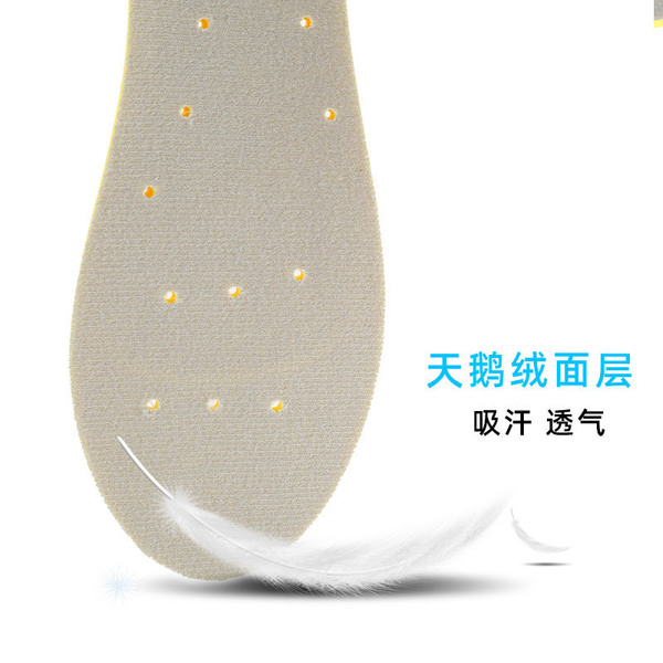 Shock-absorbing keep warm insoles for men and women