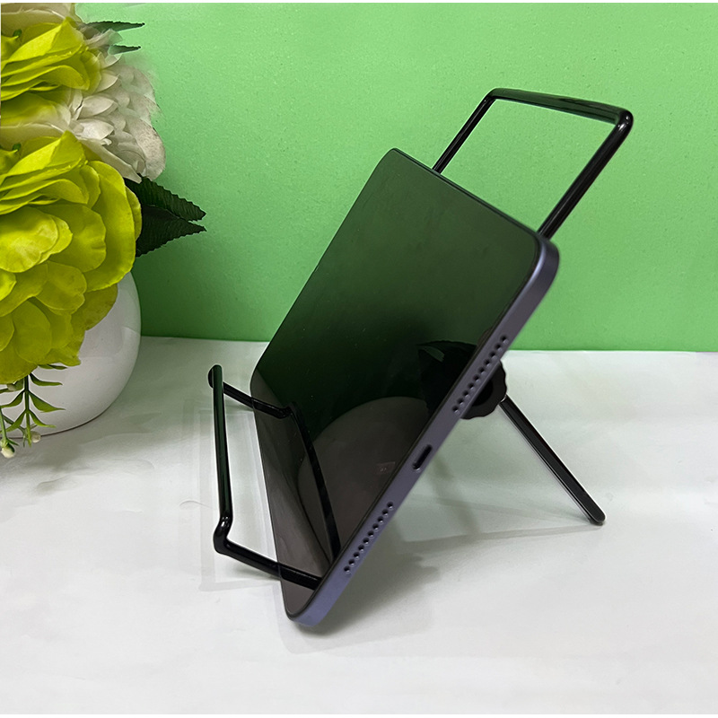 Fábrica al por mayor tableta de teléfono móvil soporte de alambre de hierro escritorio simple arte decoración libro marco de fotos pantalla estante universal