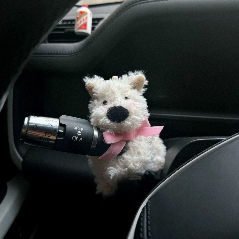 西高地のぬいぐるみの子犬の車は装飾品の車のワイパーの回転ランプの装飾の女子学生の新車のプレゼントを防ぎます。|undefined