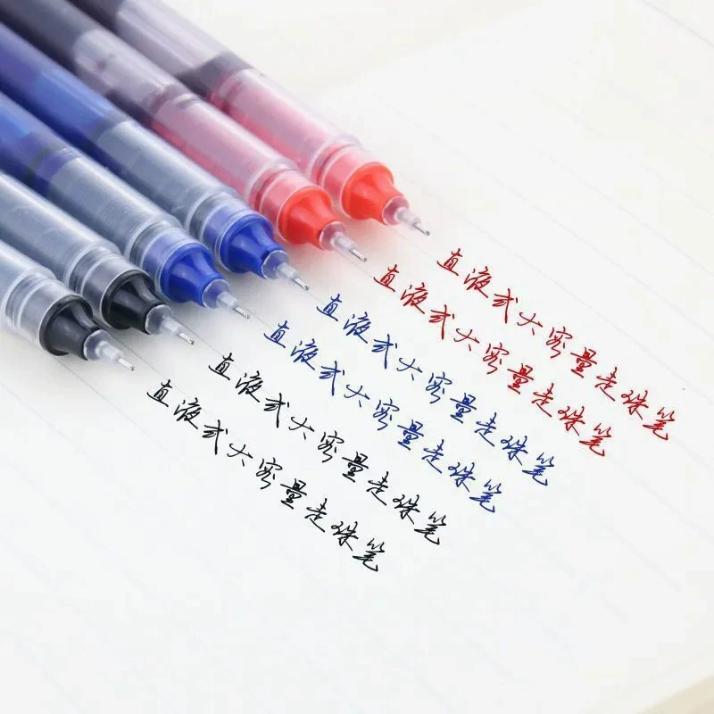 Rollerball Pen Quick-Dry 0.5 mm, Elementary School Writing, Transparent Cap, 14 cm