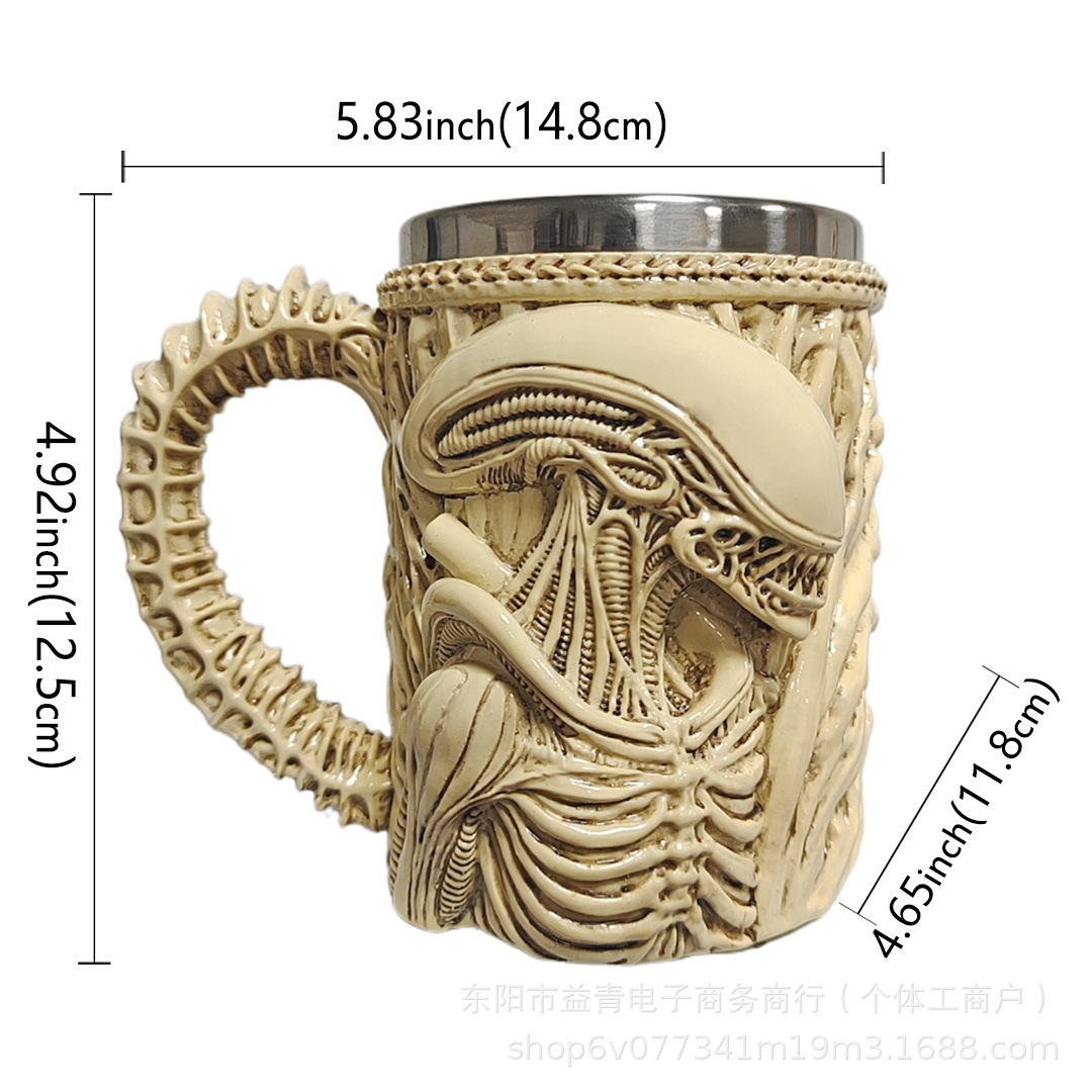 Cross-border Dual Dragon Collector 's Mug Retro Caza de perro Duck Coffee Mug Hunter