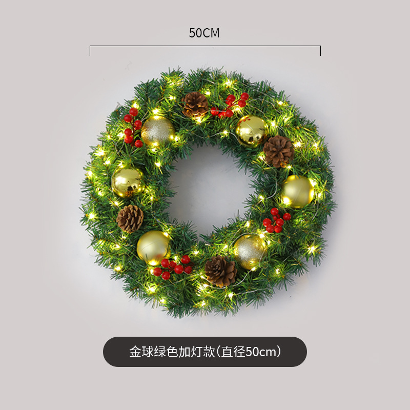 Amazon popular guirnalda de Navidad ratán 40/50/60cm decoración de Navidad Garland decoración escena diseño