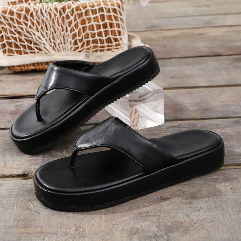 Foreign Trade Cross-Border Flat-Soled Slip-On Sandals for Women, Summer Outdoor Wear, 2026 New Model, Non-Slip Flat Sandals, High-Volume Sales, in Stock Foreign Trade Cross-Border Flat-Soled Slip-On Sandals for Women, Summer Outdoor Wear, 2026 New Model, Non-Slip Flat Sandals, High-Volume Sales, in Stock