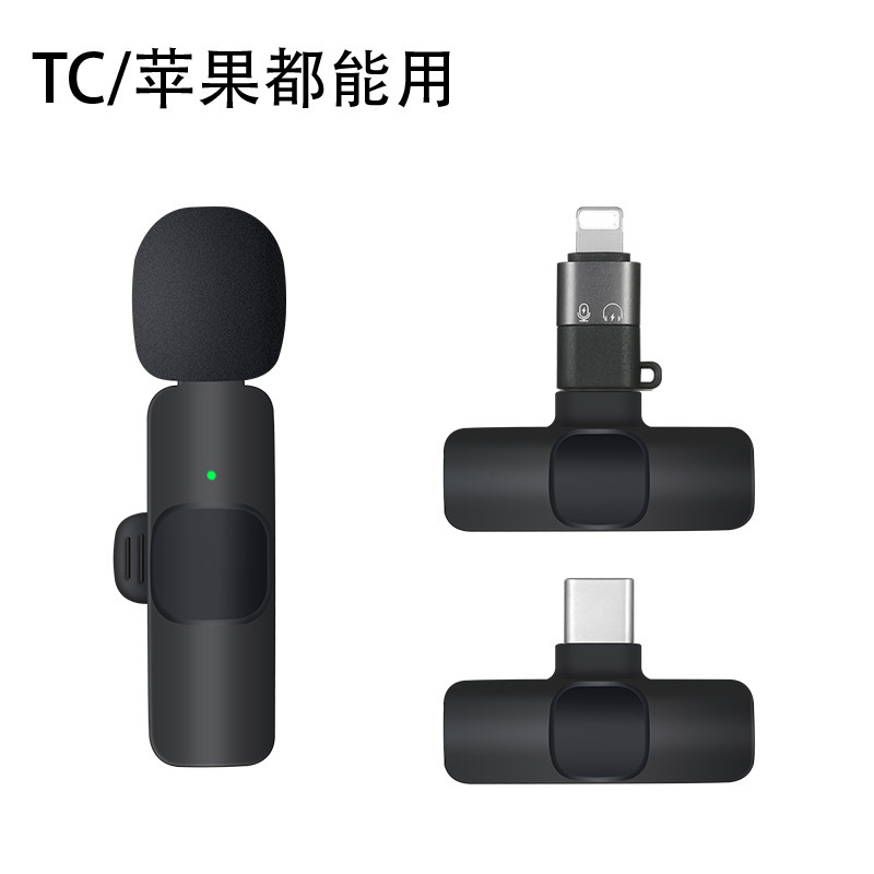[En stock del fabricante] Micrófono inalámbrico K9 K15, micrófono de solapa inteligente con cancelación de ruido, plug-and-play, para transmisión en vivo image 9