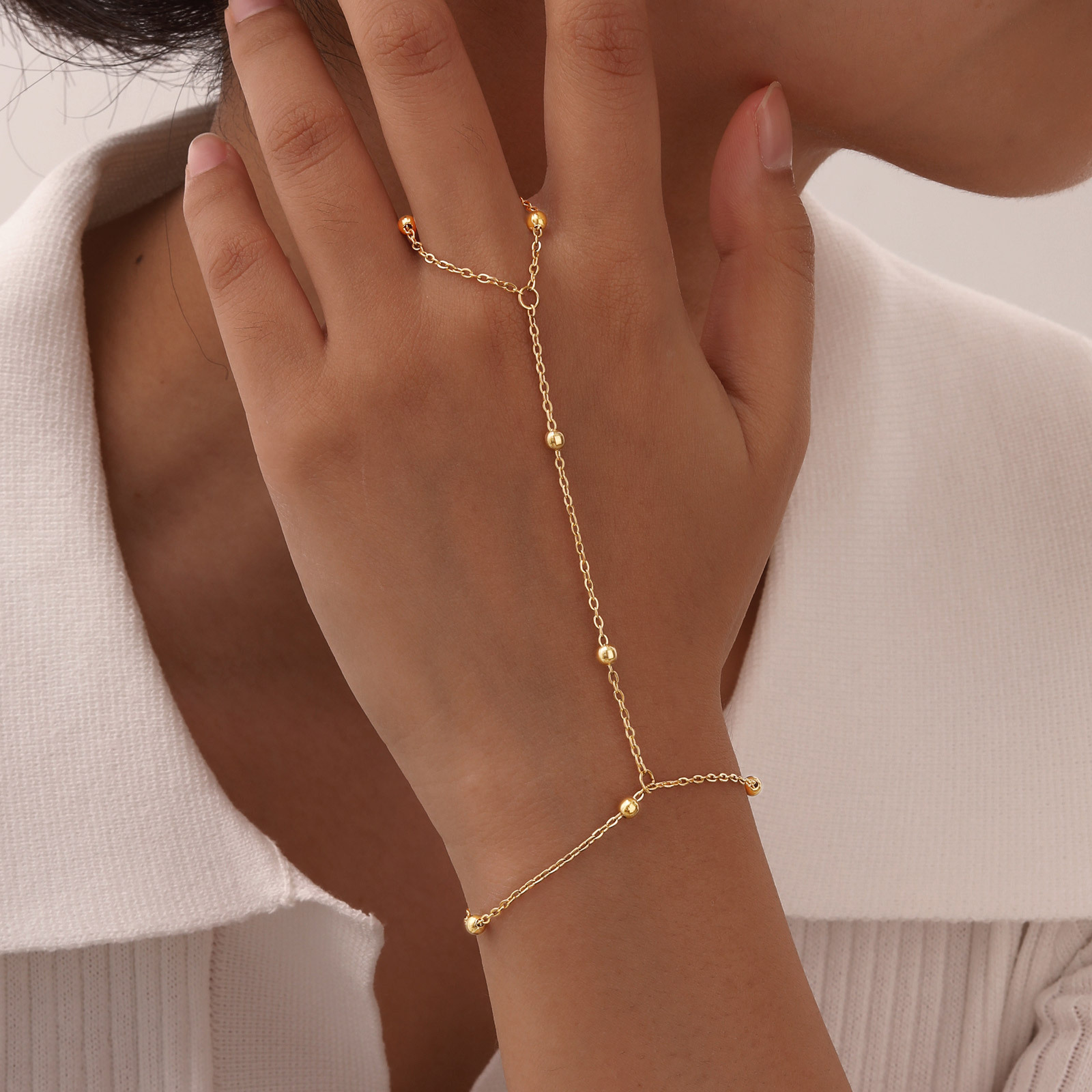 6g Weight Artificial Pearls Inlay Material Bracelets Classification 304 Stainless Steel Chain Material cable chain Chain Type Daily Occasion 304 Stainless Steel Material Geometric Pattern All Seasons Season Women's Gender Plating Design IG Style Style IG Style Geometric 304 Stainless Steel Artificial Pearls Cable Chain Bracelets In Bulk 29