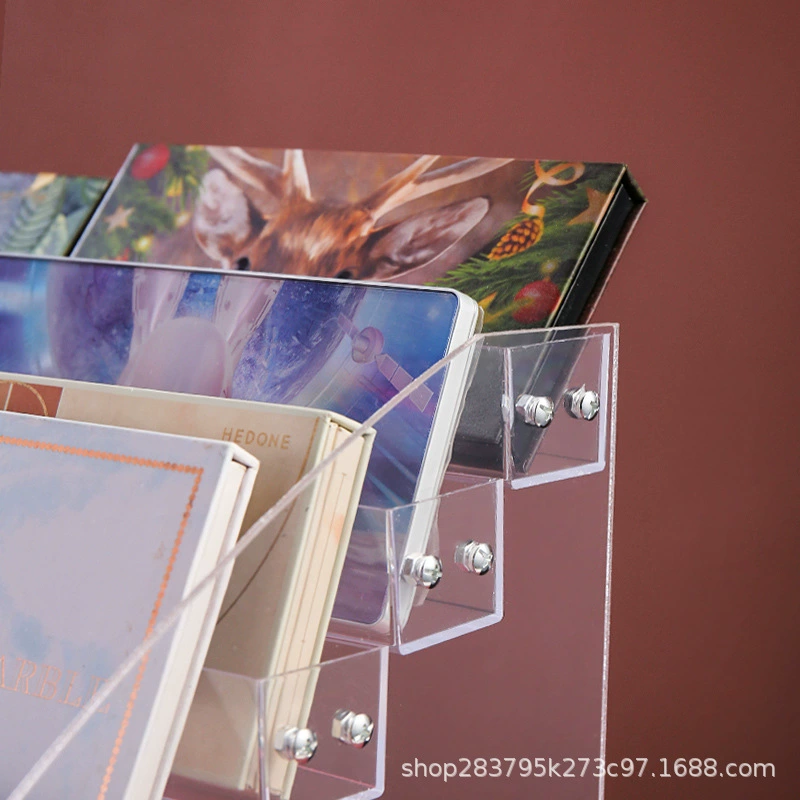 Cosmetic Organizer Stand, Clear Acrylic Multi-Layer Makeup Storage, 2–7 Tiers, Grid Width Options