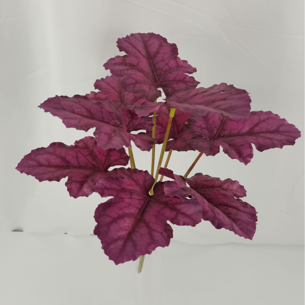 Preferencia personalizada imitación verde imitación flor tortuga árbol roble árbol de hierro viajero de plátano hoja de arpín cola de bambú anchoa