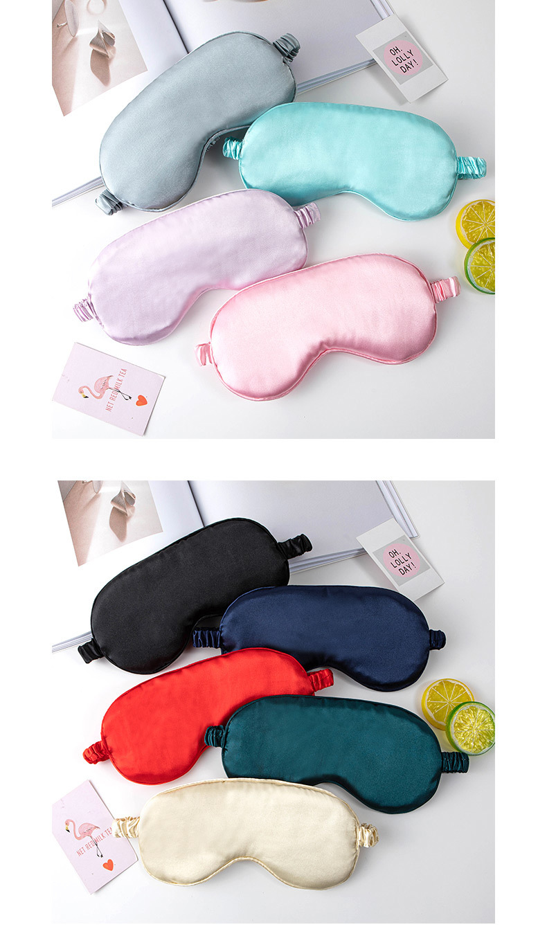 Double-sided Artificial Silk Sleeping Aviation Breathable Shading Eye Mask display picture 2
