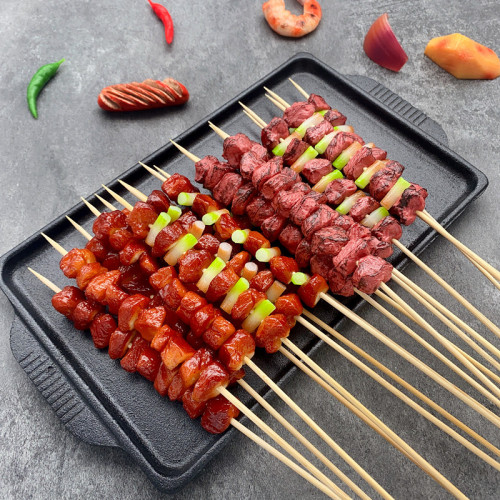 Simulated skewers BBQ skewers fake mutton skewers beef skewers meat spicy hot BBQ food model props ornaments