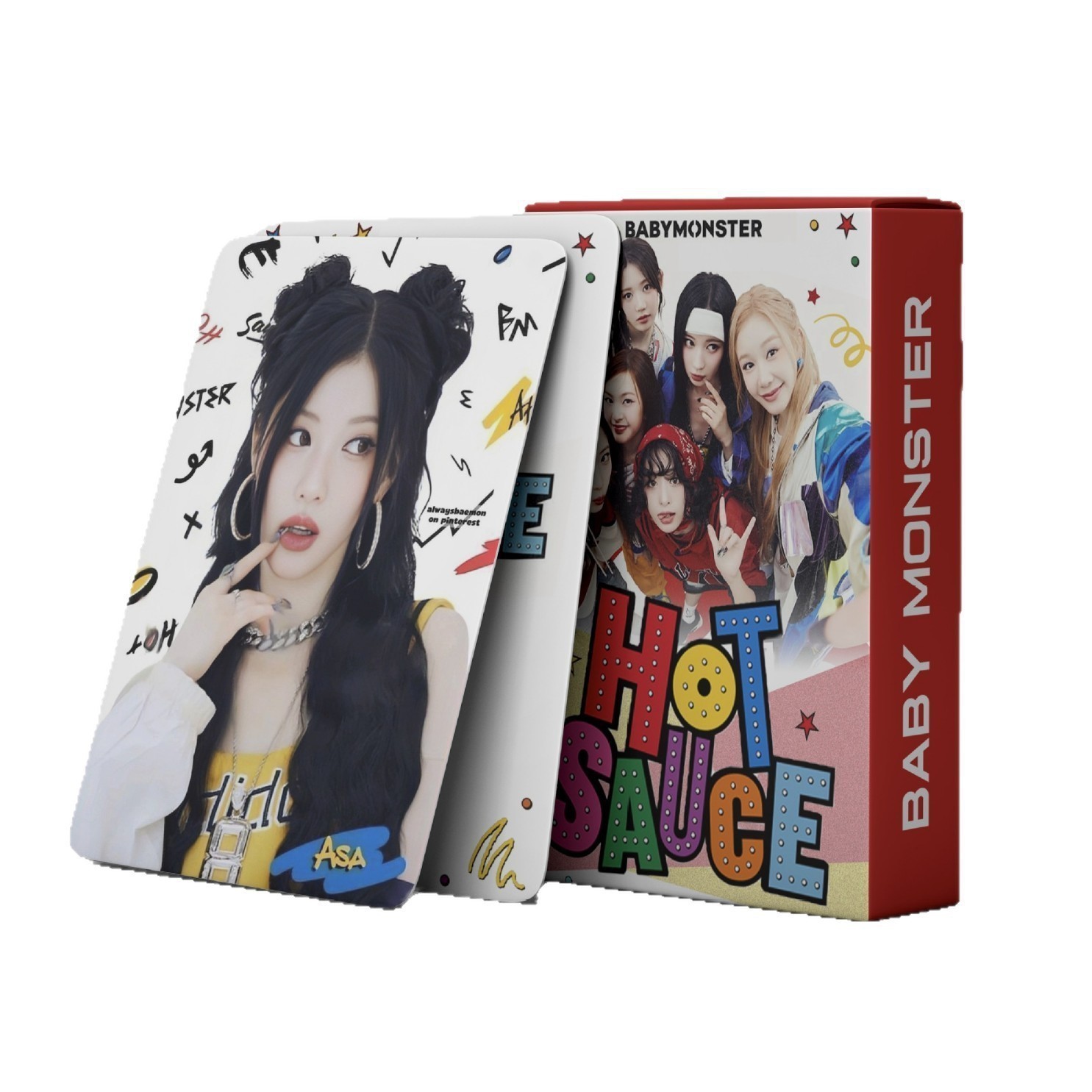 Cadena total, una gran cantidad de stock, 55 hojas de tinta BT SK IVE ATEEZ KPOP, estrellas coreanas alrededor de LOMO