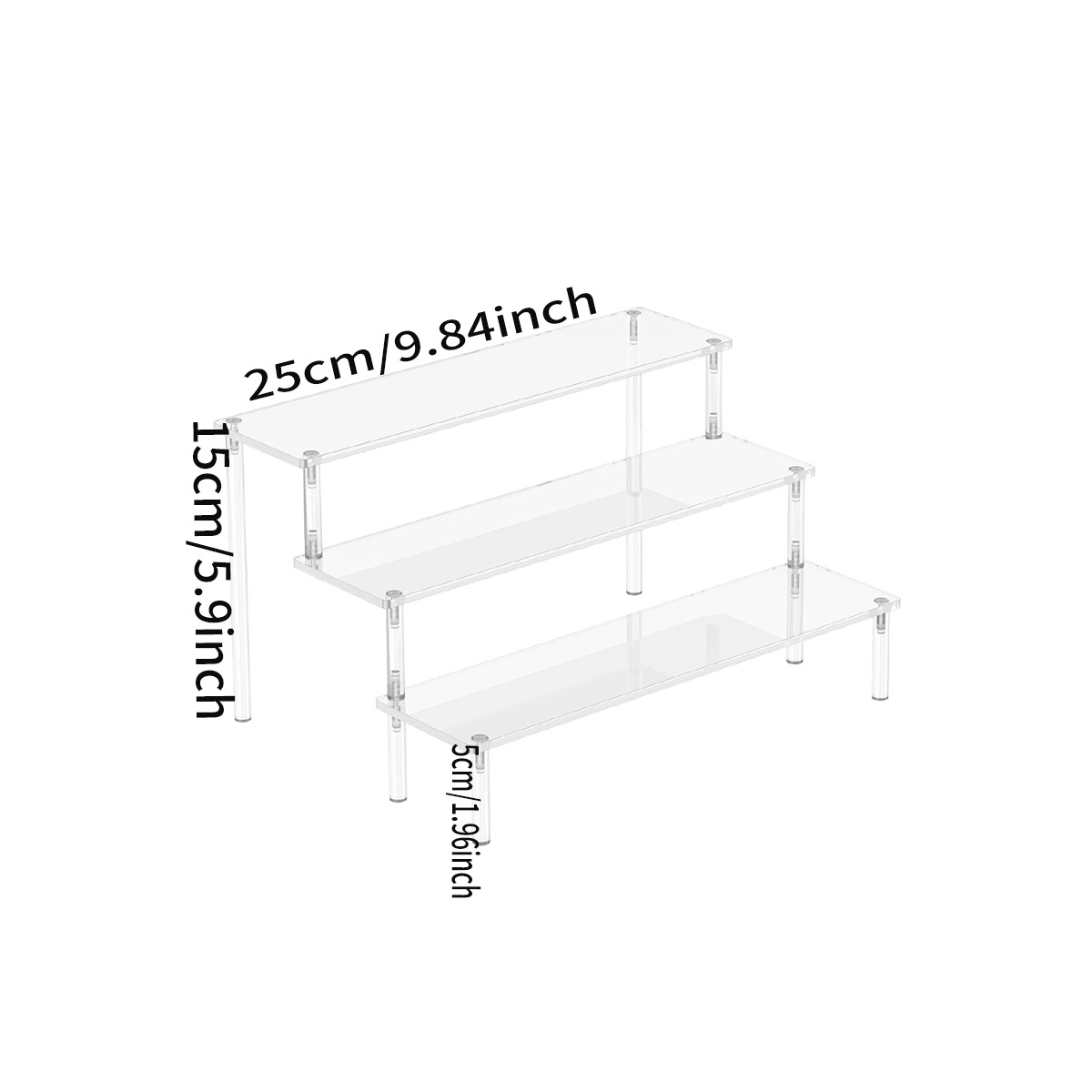 투명 3단 25cm(패널 폭 8cm)