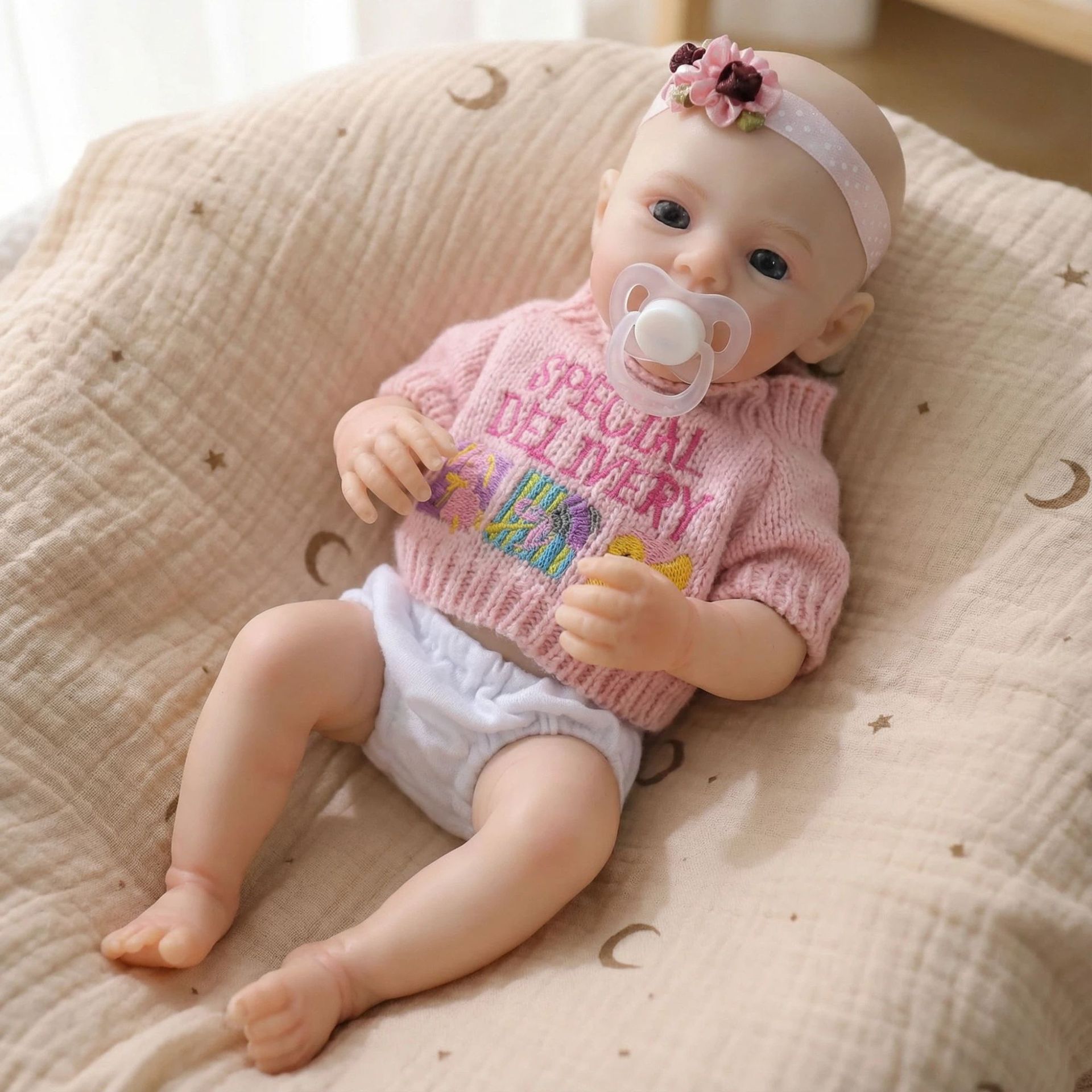 12 pulgadas Q Bullet polvo sólido suéter camisa meadow `simulación muñeca juguete para niños Navidad sólida silicona